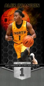 Great Balls Of Fire Basketball 3'x6'