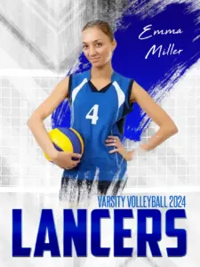Painted Volleyball 3'x4'